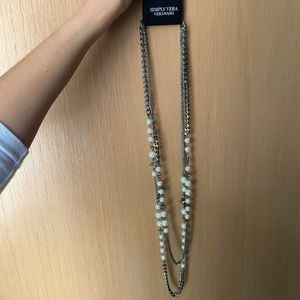 Simply Vera Vera Wang Pearl & Star Necklace